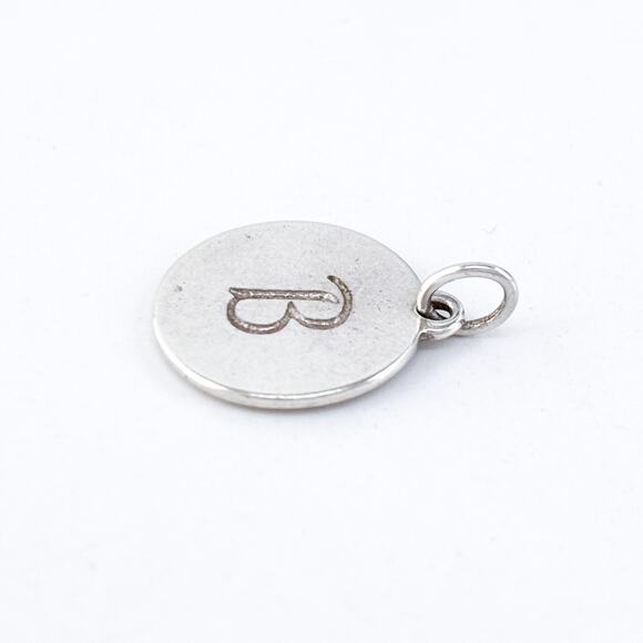 Vintage Stella & Dot Sterling Silver 925 Round Initial “B” Charm Pendant - Picture 3 of 7
